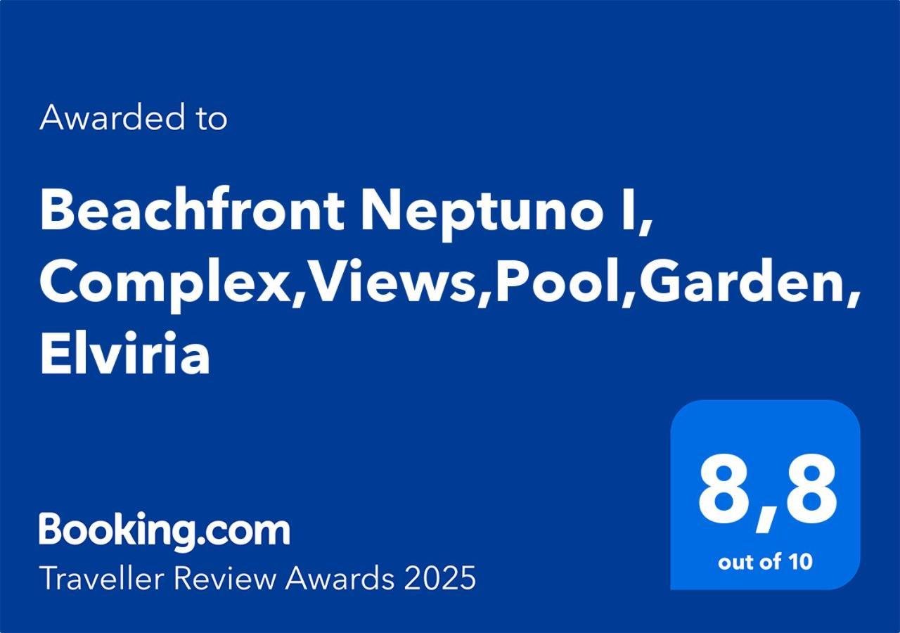 Beachfront Neptuno I, Complex,Views,Pool,Garden, Elviria Marbella Exteriér fotografie